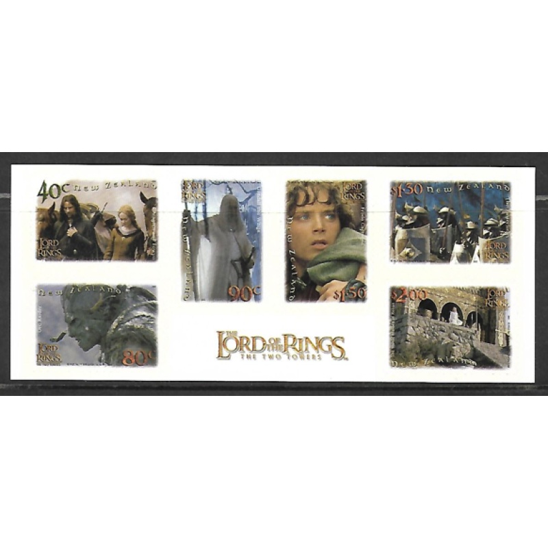 New zealand 2002 lord of the rings Two towers miniature sheet UNMOUNTED MINT