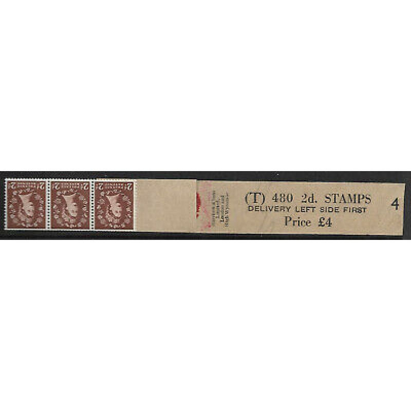 2d Edward Crown watermark sideways Delivery Coil leader T 4 MNH