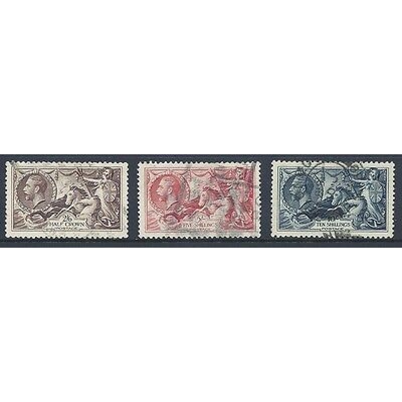 Sg 450 - 452 1934 Re-Engraved set of 3 Seahorses Good USED