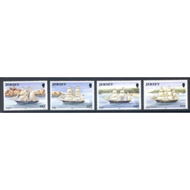 Jersey 1992 Shipbuilding Set SG579 582 Unmounted mint