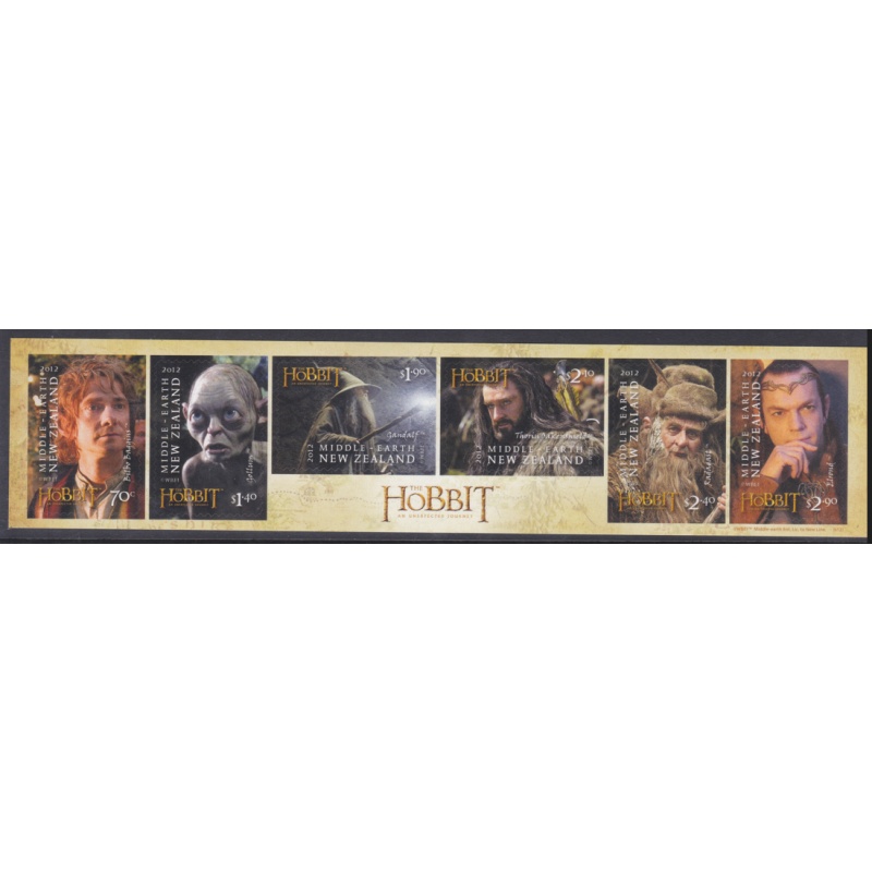 NEW ZEALAND Sg3417-3422 The Hobbit strip of self adhesive stamps UNMOUNTED MINT