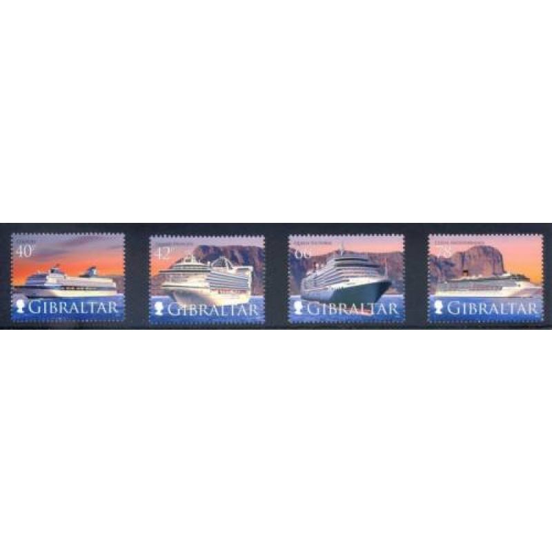 2008 Gibraltar Cruise Ships Set SG1286 1290 Unmounted Mint