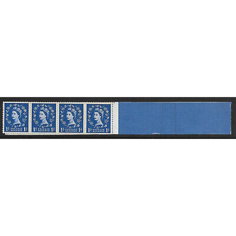 1d Multi Crown Cream watermark - sideways Delivery Coil End UNMOUNTED MINT MNH