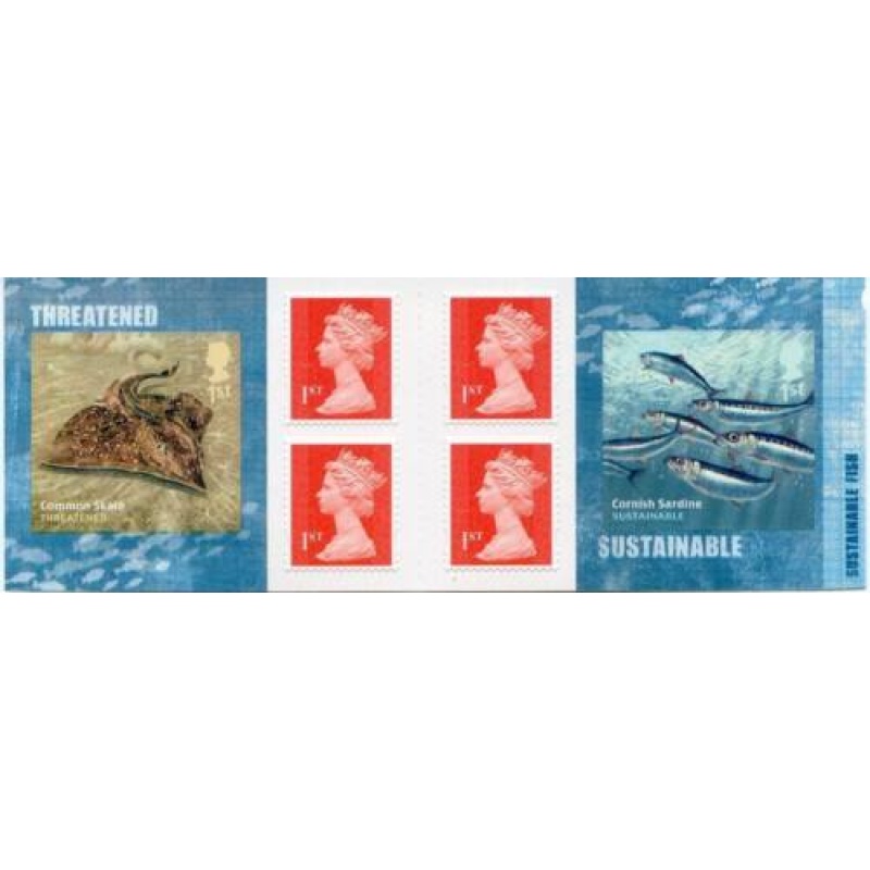 PM44 2014 Sustainable Fish 6 x 1st class stamps booklet