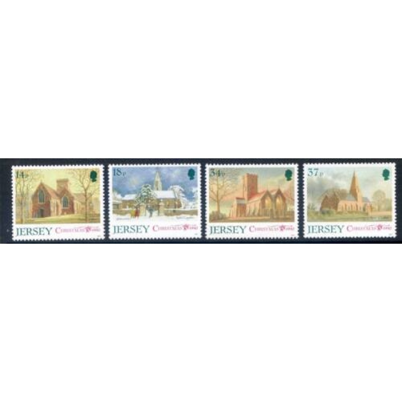 Jersey 1989 Christmas Set SG535 538 Unmounted mint