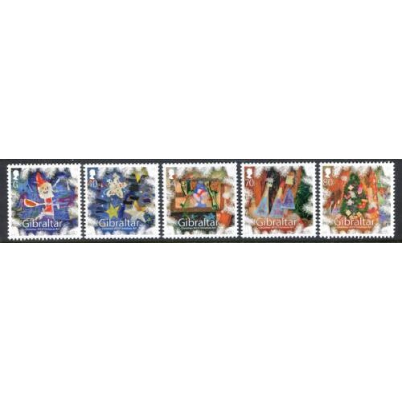 2014 Gibraltar Christmas Set SG1612 1616 Unmounted Mint