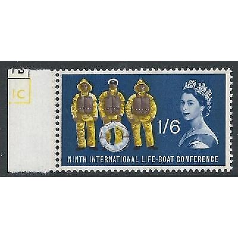 1963 Lifeboat 1 6 (Phos) Listed Variety - Narrow Band Left - MNH