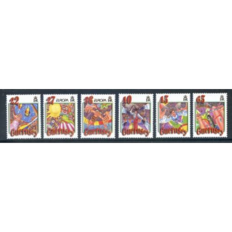 Guernsey 2002 The Circus set SG942 947 Unmounted mint