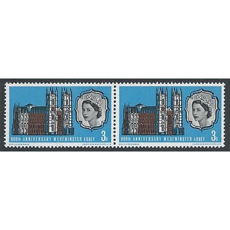 1966 Westminster Abbey 3d (Ord) - Listed Diadem Flaw - MNH