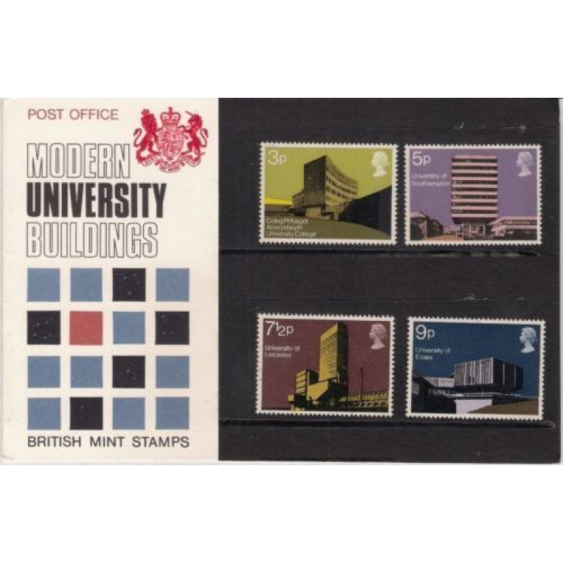 1971 modern university buildings Presentation pack UNMOUNTED MINT