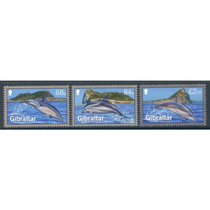 2014 Gibraltar Dolphins Set SG1584 1586 Unmounted Mint