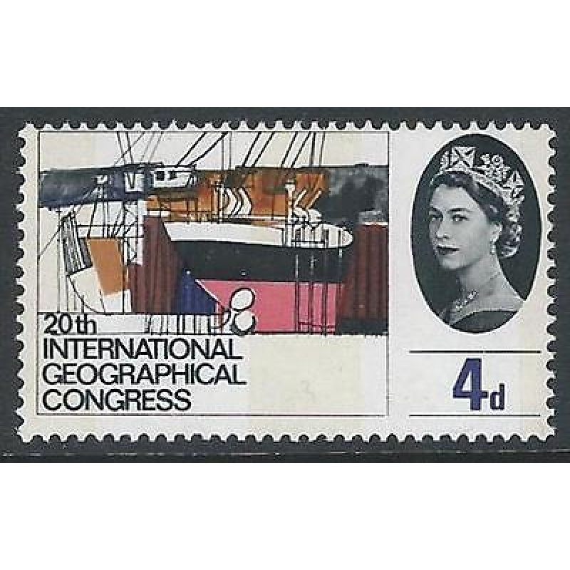 1964 Geographical 4d (Phos) - Good Perf Shift Variety - MNH