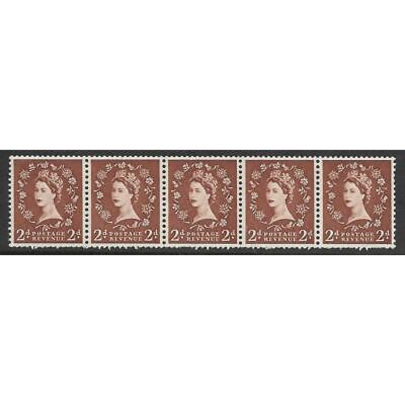 S38w 2d Wilding Edward Crown with listed variety - Dot on Rose UNMOUNTED MINT