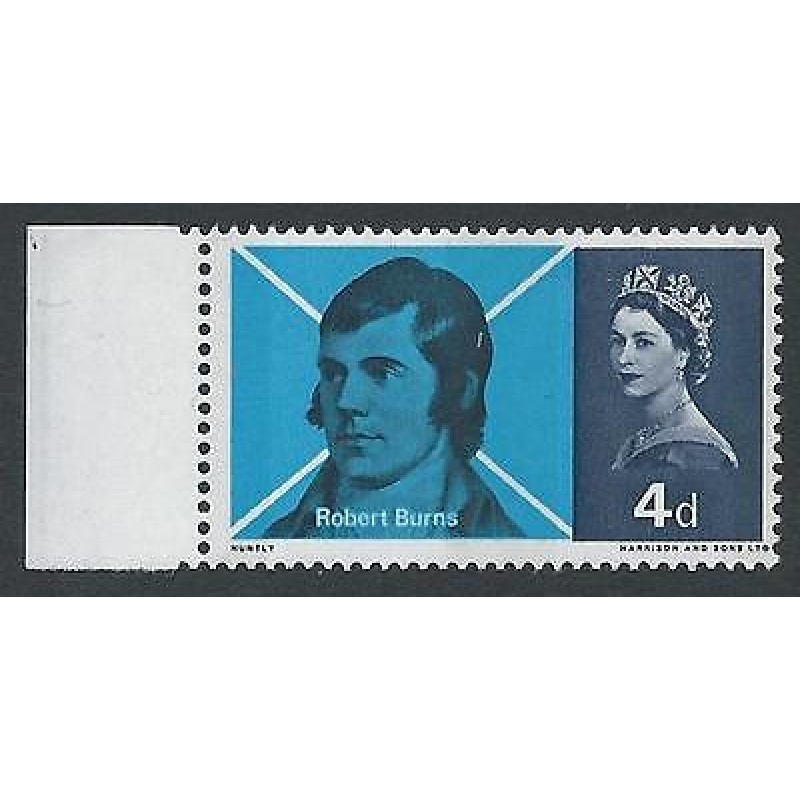 1966 Burns 4d (Phos) Listed Variety - Narrow Band Left - MNH