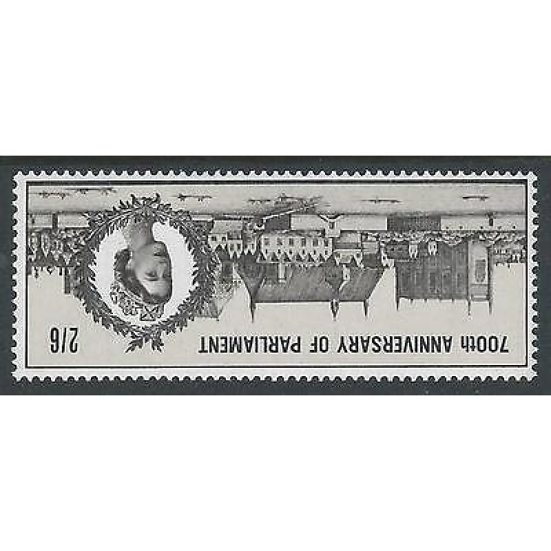 Sg 664a 1965 Simon De Montforts Parliament 2 6 - Watermark Inverted - MNH