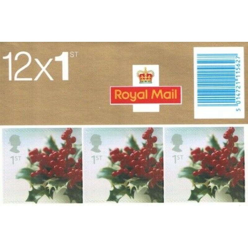 LX23 2002 Christmas Barcode Booklet -  12 x 1st Class - New in packaging