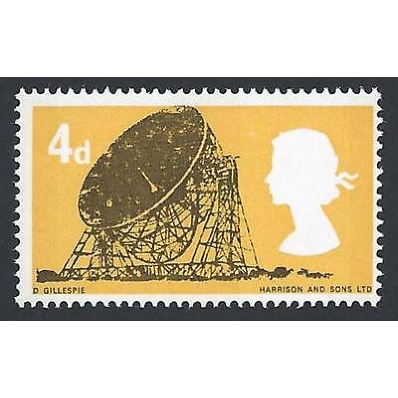 1966 British Technology 4d (Phos) - Significant Yellow Shift Down Variety - MNH