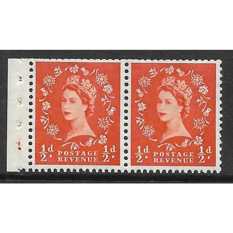 SB3 d Tudor Wilding booklet pane Cyl 1 No Dot perf type E UNMOUNTED MNT MNH