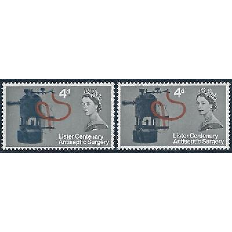 1965 Lister 4d (Ord) - Blue Shift Left - MNH