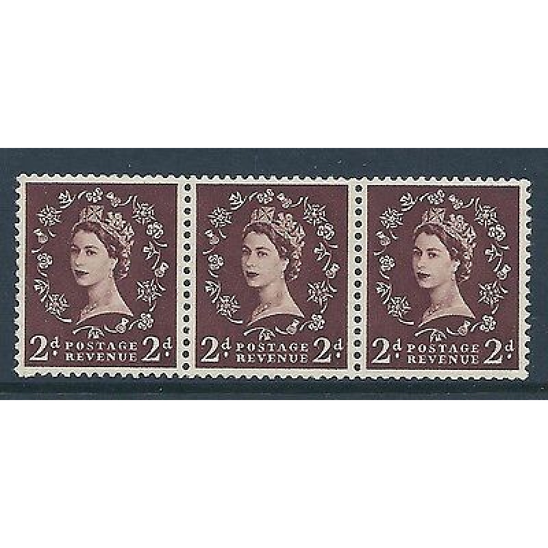 S37L 2d Dark Brown Wilding Edward Crown variety - extra leg to R UNMOUNTED MINT