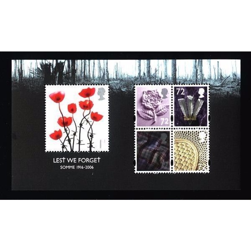 MS2685 2006 Lest We Forget Miniature Sheet - UNMOUNTED MINT