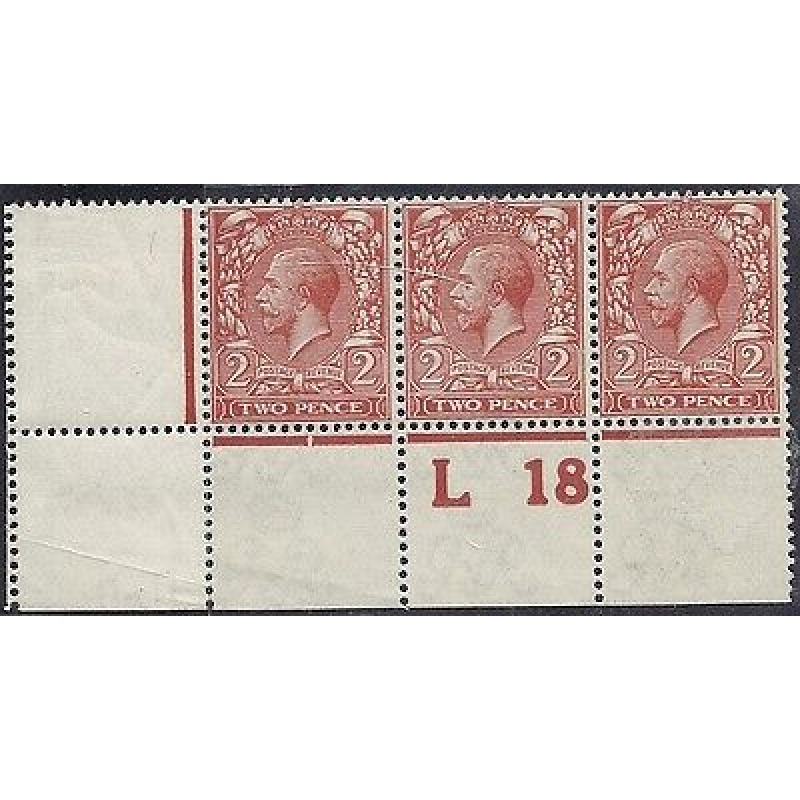 N19(3) 2d Deep Reddish Orange control L18 perf with RPS cert UNMOUNTED MINT MNH