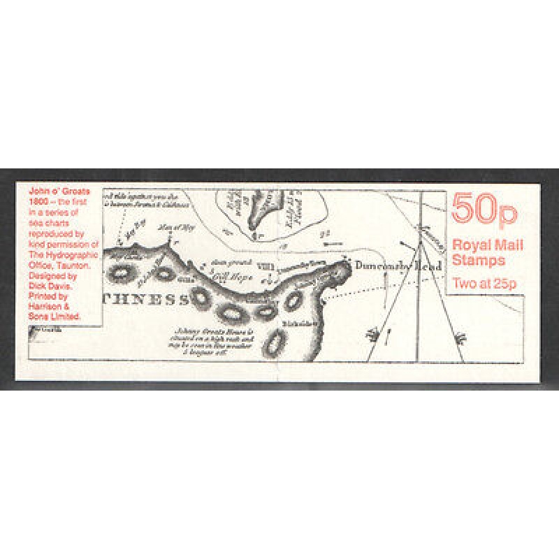 FB72 1995 John O Groats - 1st Sea Charts Series 50p Folded Booklet