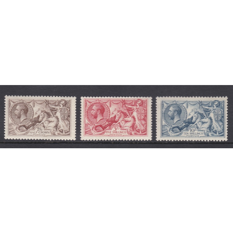 1918-1919 Bradbury Wilkinson Set of 3 values All superb Unmounted Mint