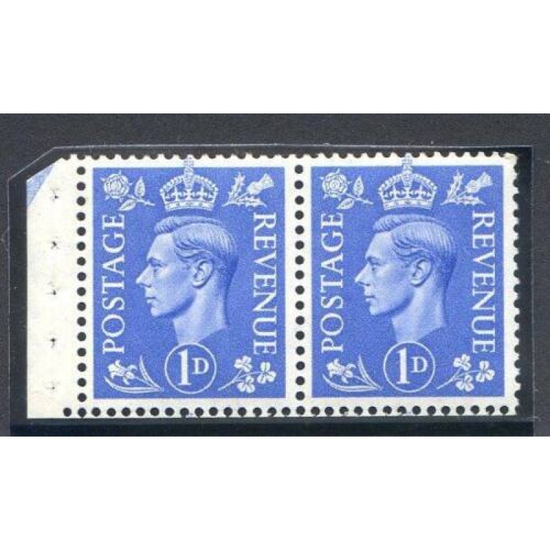 KGV1 1d Light Ultramarine Booklet Pane QB17 Unmounted Mint