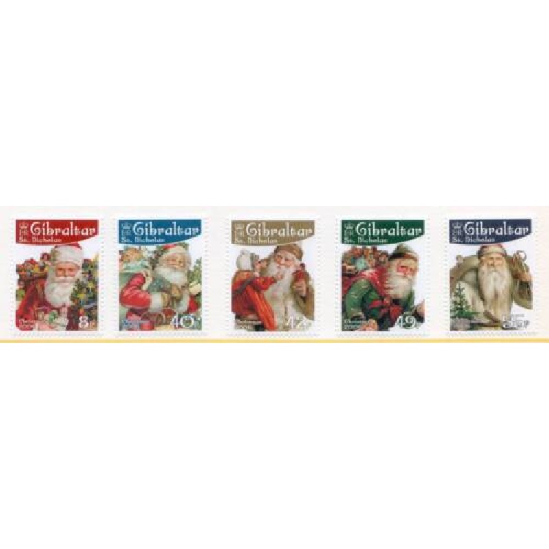 2006 Gibraltar Christmas Set SG1185 1190 Unmounted Mint