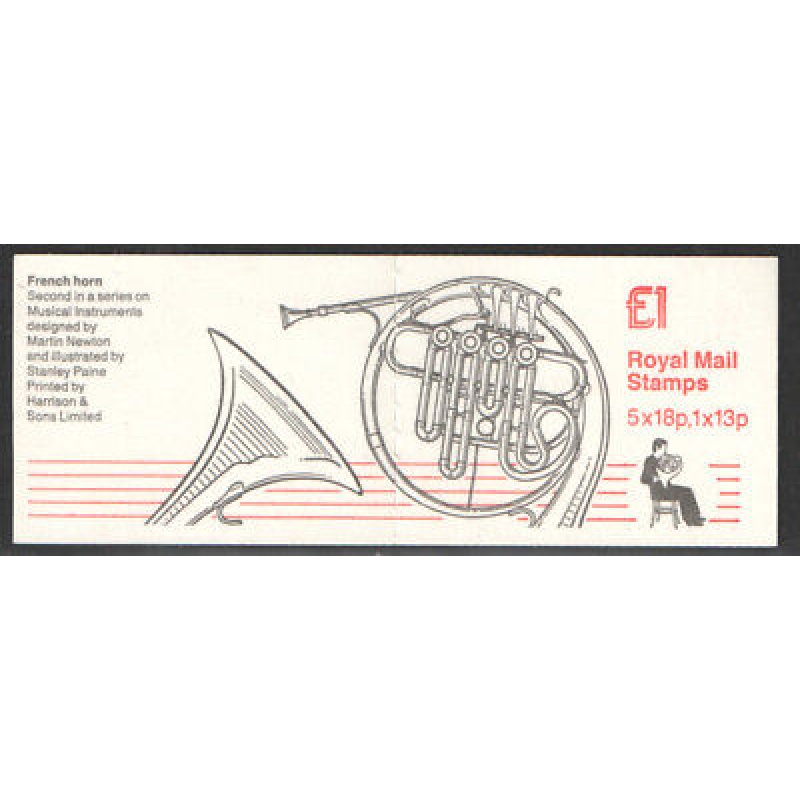 FH6 1986 Musical Instruments Series - French Horn - Folded Booklet