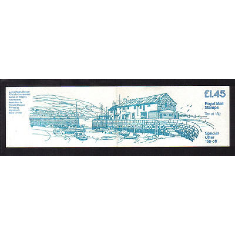 GB Folded Booklet FS2a 1983 Lyme Regis LM booklet Complete - cyl B3