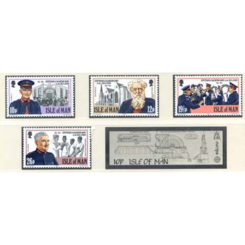 1983 Isle of Man SG228 SG231 Salvation Army Set Unmounted Mint