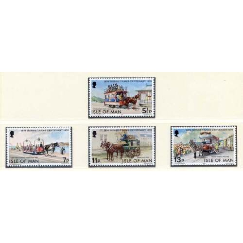 1976 Isle of Man SG80 83 Douglas Horse Trams Set Unmounted Mint