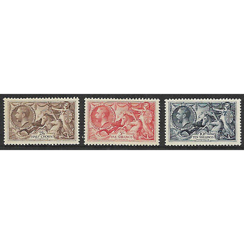 Sg 450 - 452 1934 Re-Engraved set of 3 Seahorses UNMOUNTED MINT