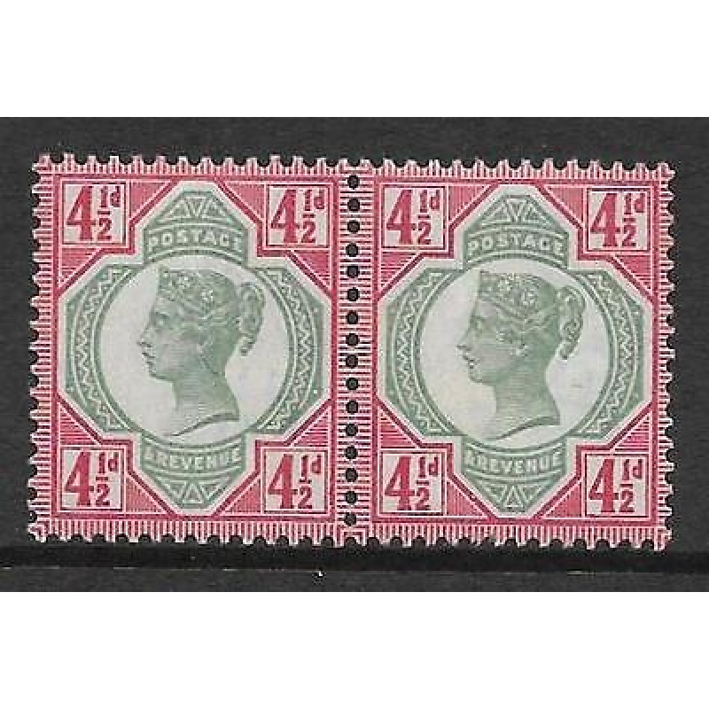 sg206 4d Green  Carmine Jubilee with Unlisted Variety UNMOUNTED MINT