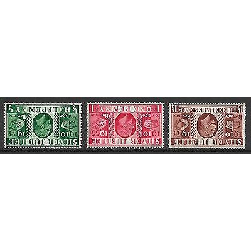 Sg 453i-455i 1935 George V Commemorative Silver Jubilee Set UNMOUNTED MINT