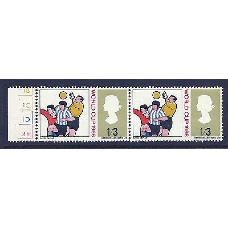 Sg 695c 1966 World Cup 1 3 (Ord) - Darned Stocking - UNMOUNTED MINT MNH