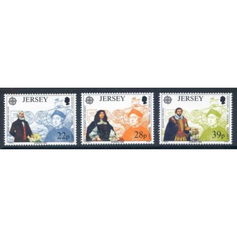 Jersey 1992 Europa Set SG584 586 Unmounted mint