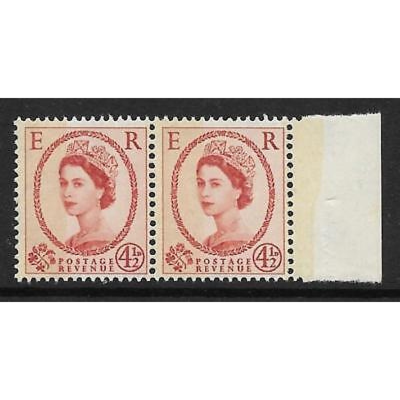 S98ab 4d Wilding Typo 6mm band at right UNMOUNTED MINT