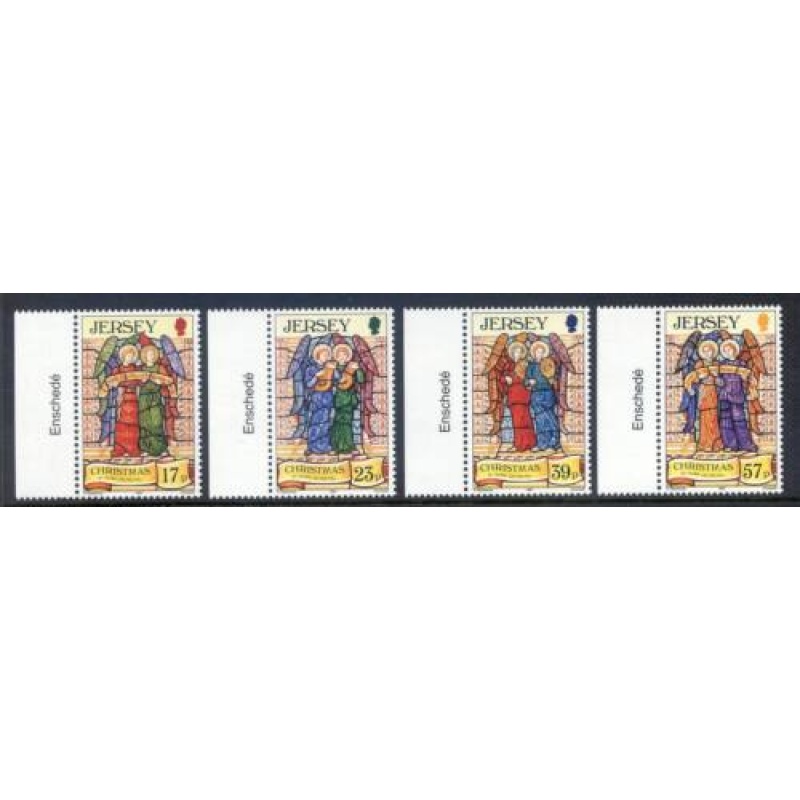 Jersey 1993 Christmas Set SG640 643 Unmounted Mint