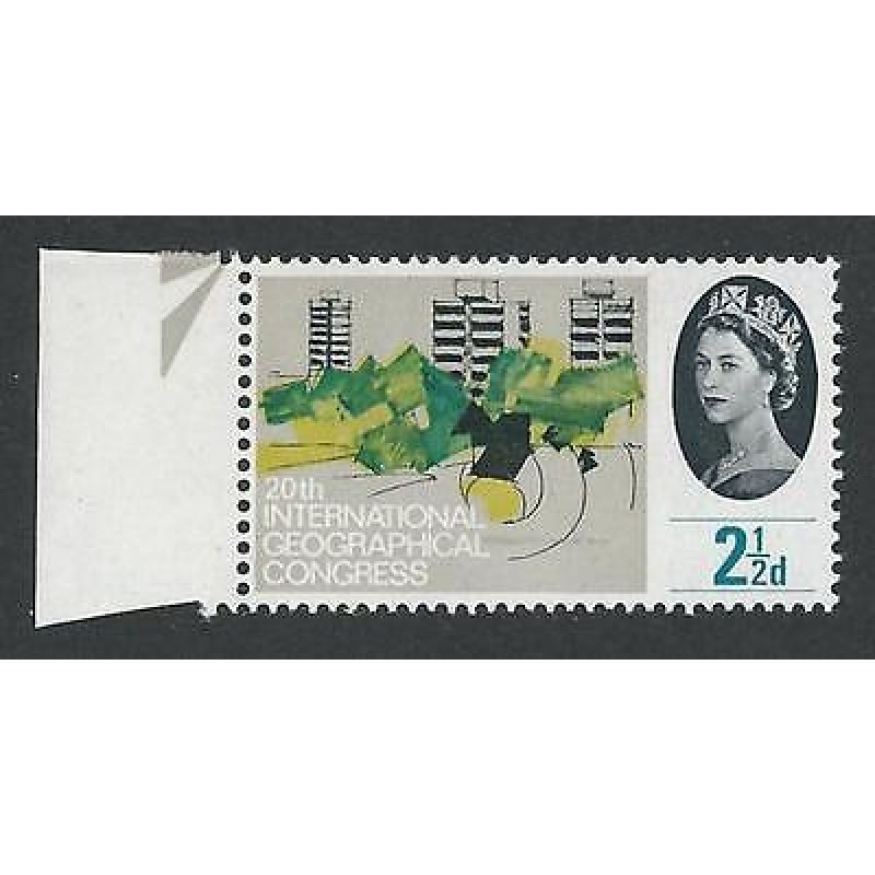 Sg 651c 1964 Geographical 2d (Ord) Listed Flaw - Retouched Lawn R11 1 U M