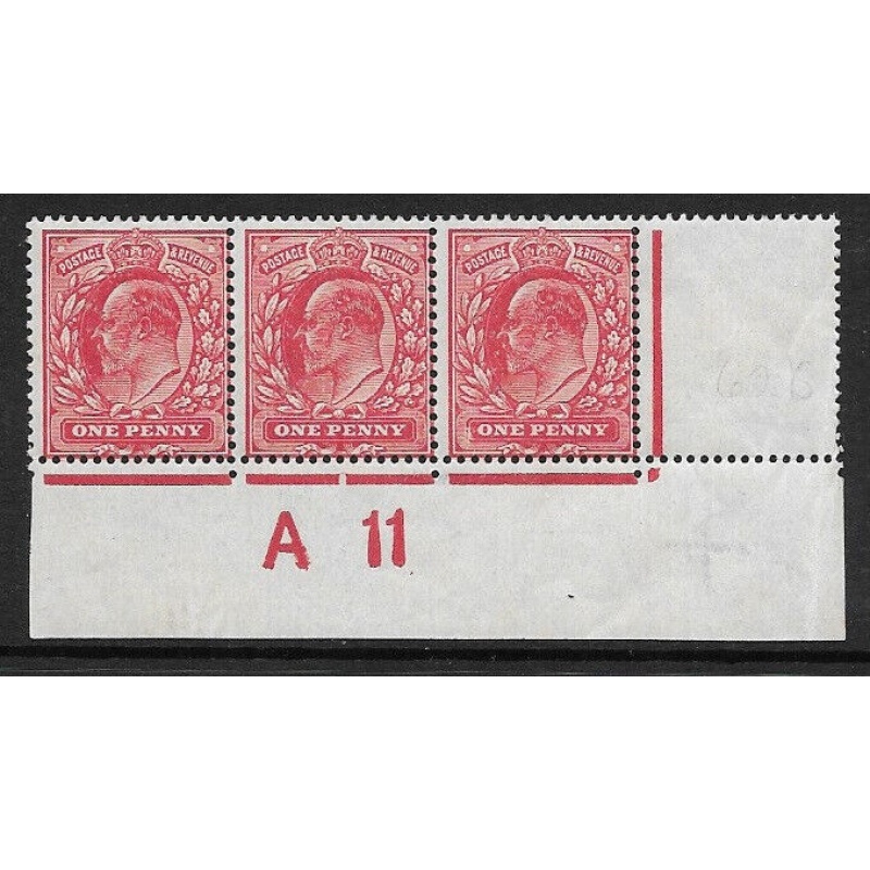 Sg 281 M7(5) 1d Rose Carmine Harrison 15x14 Cont A11(w) V3 62b UNMOUNTED MINT