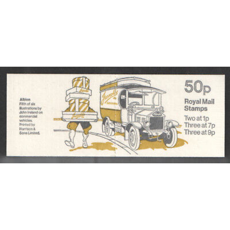 FB7b 1978 Albion Royal Mail 50p Decimal Machin Folded Booklet