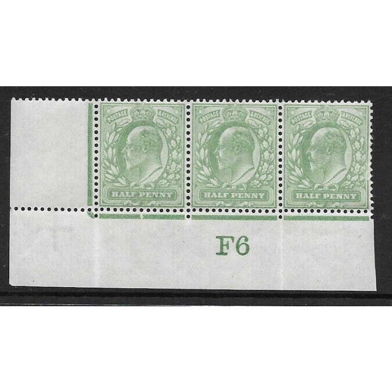 1907 M2(2) d Yellow Green Control F6 De La Rue perf V2A UNMOUNTED MINT