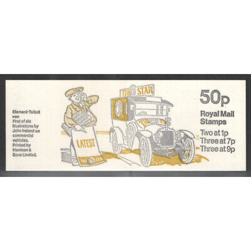 FB3b 1978 Clement-Talbot Royal Mail 50p Decimal Machin Folded Booklet