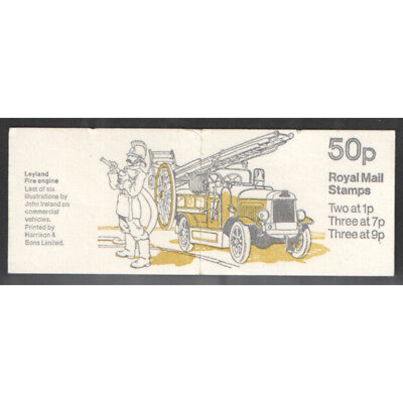 FB8b Leyland Fire Engine 7p Folded Booklet - good perfs