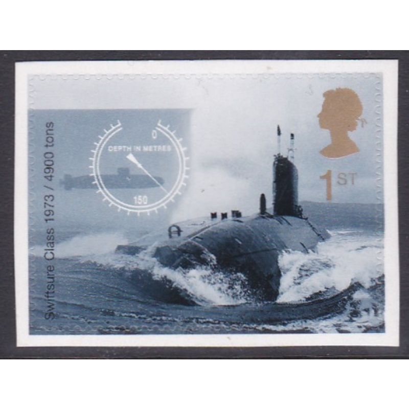 PM2 2001 Sg2207 submarine 1st class stamp out of booklet - self adhesive