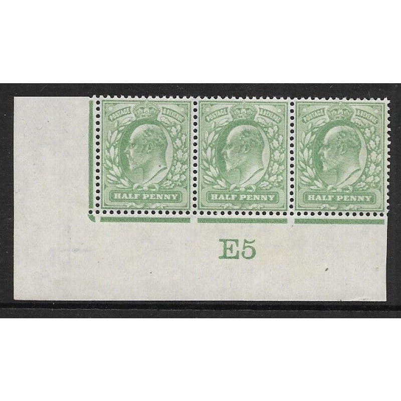 1907 M2(2) d Yellow Green Control E5 De La Rue perf H1 UNMOUNTED MINT