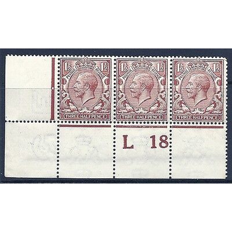 N18(2) 1d Pale Red Brown Royal Cypher control L 18 perf UNMOUNTED MINT